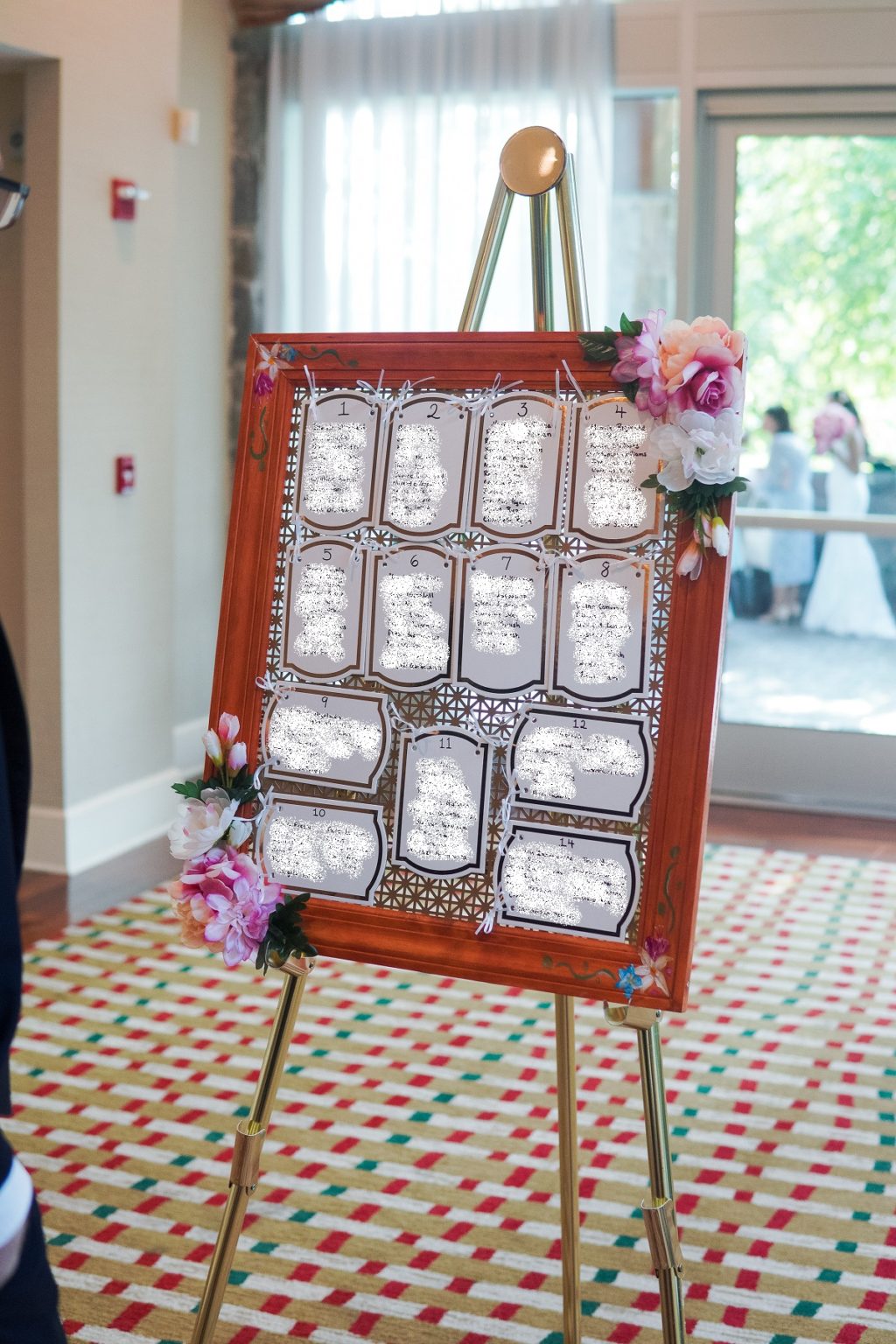 wedding table assignment board ideas